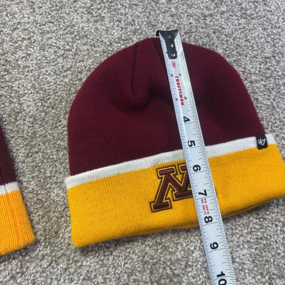 Minnesota Golden Gophers Hat Lot of Two 2 Mens One Size Red NCAA Top Of World 47